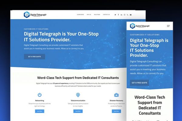 Digital Telegraph - Website Design
