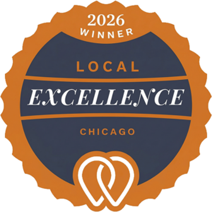 2026 Local Excellence Web Design Company, Chicago Award Badge